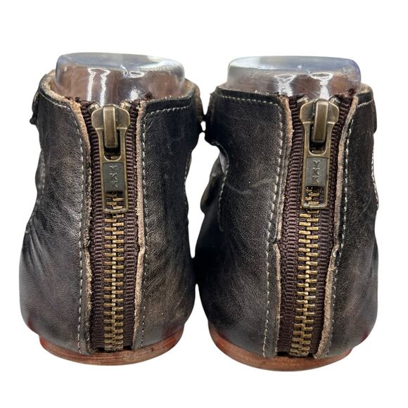 Bed Stu Women’s Soto Brown Distresed Back Zip Sandal Size US 7 - Picture 8 of 11